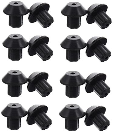 Homoyoyo Gommini in Gomma Per Piano Cottura - Set Da 48 Pezzi - Compatibili Con Fornello a Gas Perfetti Per Griglia Superiore Di Bruciatori a Gas Nero