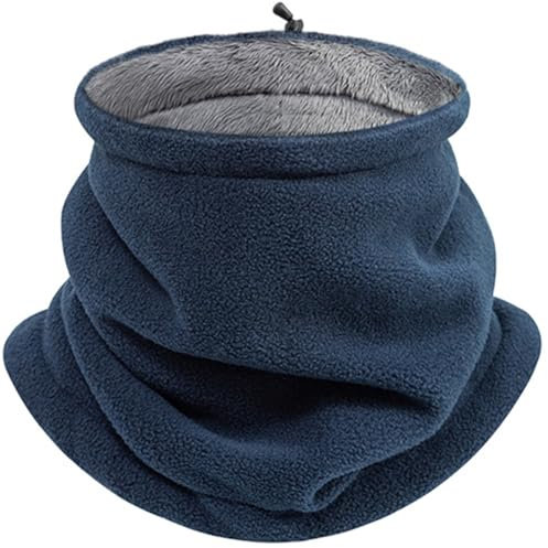 ZKGYUS Scaldacollo Termico in Pile, Copricollo Invernale per Moto, Sciarpa Con Fodera Spessa, Unisex Uomo Donna, Taglia Universale