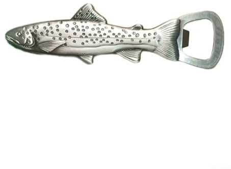 1Pcs Stainless Steel Trout Fish Shape Bottle Opener 2 in 1 Fish Bottle Opener for Bars Restaurant KTV Hotels Home Barbecues Camping Party