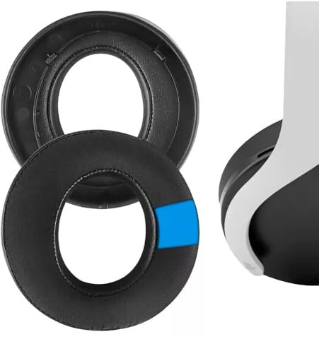 Replacement PS5 Earpads Cushions for Sony PlayStation 5 Pulse PS5 3D Headset, Ear Cup Cover with Softer Cushion, Noise Isolation Foam, Added Thickness Earmuff, Cooling Gel