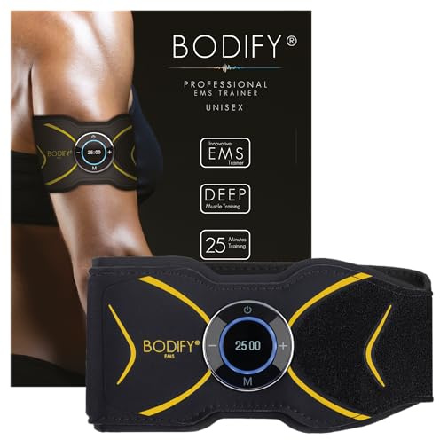 Bodify® 2in1 EMS Arm & Bein Trainer Max - Gezielte Stimulation der Arm & Bein Muskulatur! - Muskelaufbau - Stimulationsgerät Arm Bein Muskeln - Muskeltrainer für Männer und Frauen Das ORIGINAL