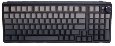 Bewinner Gaming -Tastatur Wireless Mechanical 98 Tasten, Heißer Optischer Schalter, 8000 -mAh RGB -Hintergrundbeleuchtung, Bluetooth 5.0 2,4 G USB C, Kompakt 75% Layout für PC (Gradientengrau)