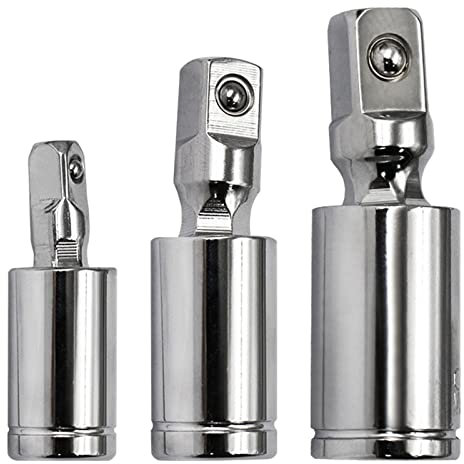 Juego de 3 llaves de vaso universales de impacto para fabricación profesional Cr-V