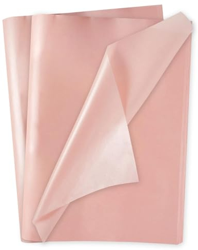 Seidenpapier Rosa Verpackungsmaterial 50 x 70 cm Rosa Tissue Paper Metallic Blumenpapier Seidenpapier Pink zum Verpacken 20 Blatt