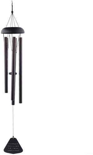 91,4 cm Outdoor-Windspiel aus Metall mit tiefem resonantem Bass-Sound, 5-Rohr, verstellbarer Ton, Gartendekoration für Hof, Balkon oder Terrasse, wetterbeständiges Kirchenglocken-Design