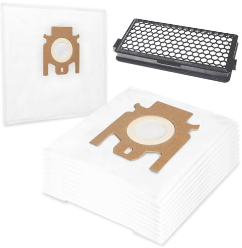 10 Staubsaugerbeutel und 1 Filter passend für Miele CAT & DOG 5000, S5260 und S5261