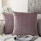 MIULEE Packung von 2, Purer Weicher Dekorativ Sofa Kissenbezug Kissenhülle Set Kissen Fall für Sofa Schlafzimmer Auto Pink Lila 18 x 18 inch 45 x 45 cm