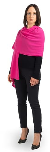 Dalle Piane Cashmere - Stola aus 100% Kaschmir - Made in Italy - für Frau, Farbe: Fuxia, Einheitsgröße
