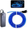 Balabaxer Blau EL Draht, 5M Neon Kabel Mit Batterie Trafo, Leuchtet Electroluminescent, für Partys, Halloween, DIY-Dekoration