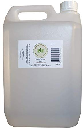 Distilled Water (0ppm) - 5L / 5000ml - Pure Steam Distilled Water - in HDPE Jerry Can
