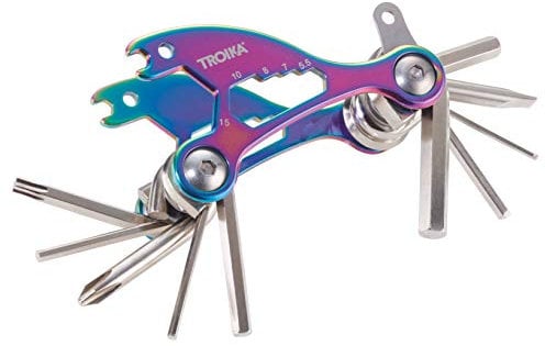 Troika Unisex – Erwachsene Multifunktionales Werkzeug Multifunktionswerkzeug, Irisierend/Silberfarben, handlich