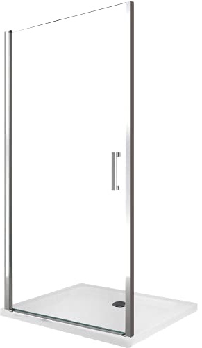 Puerta de ducha batiente de 8 mm para instalacion en un nicho reversible H.200 – 64-68 (69-73 cm)