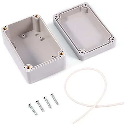 Anschlussdose, 12 Größenauswahl Abzweigdose Wasserdichtes IP65 Abzweigkasten ABS Elektrisches Anschlusskästen DIY Kunststoff Fall Verdrahtungs Verteilerkasten Aufputz (10 * 6,8 * 5cm)