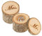 Sonwaha Ringkissen Hochzeit Holz 2 PCS Ringschatulle Hochzeit Holz Ringbox Hochzeit Holz Ringhalter Hochzeit Ringkästchen für Hochzeit für Hochzeit Verlobungsfeier Valentinstag(Mr&Mrs)