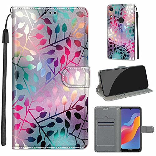 TOMYOU Coque pour Huawei Y6 2019 / Honor 8A - Protection Housse en Cuir PU avec Emplacements Cartes et Fonction Support - Compatible 6,09
