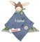 Sterntaler Esel Emmilius Musselin Schmusetuch mit Namen Bestickt, Junge Blau Schnuffeltuch Kuscheltuch Stofftier als Spielzeug Geschenk-Idee zur Geburt, Taufe, Nikolaus, Weihnachten Gr L