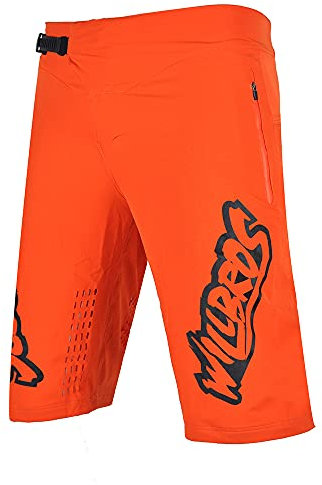Willbros Herren Radhose Motocross Sprint Fahrrad MTB Downhill Offroad Leichtes MX ATV Radfahren Reiten Outdoor Orange XXL=38