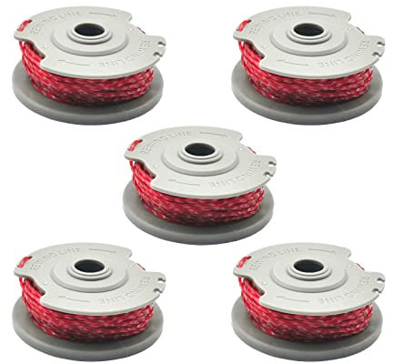 CDIYTOOL Gardena 5306-20 Ersatz-Trimmerspule 1,65 mm Spule für Gardena Turbo Trimmer SmallCut 300, Gardena Turbo Trimmer Art 8844 & Art 8845 (5 Stück)