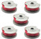 CDIYTOOL Gardena 5306-20 Ersatz-Trimmerspule 1,65 mm Spule für Gardena Turbo Trimmer SmallCut 300, Gardena Turbo Trimmer Art 8844 & Art 8845 (5 Stück)