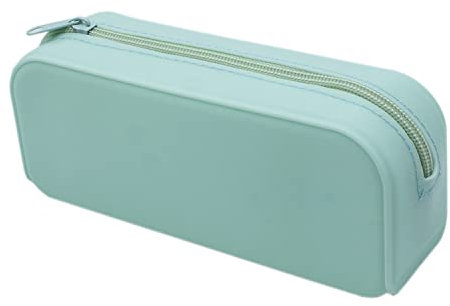 CABLEPELADO Estuche Escolar Multiusos, Portalápices Moderno, Bolsa de Lápices de Silicona, 18.5 cm Largo x 7.5 cm Alto, Turquesa