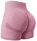 Yiifit Damen Nahtlose Scrunch Lächeln Kontur Yoga Laufen Sport aktiv Übung Fitness-Shorts Wein Large