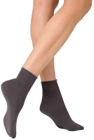 KUNERT Damen Socken Sensual Cotton Rollrand 130 Den