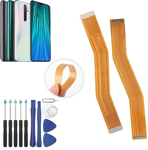 RongZy Cable Flex de Pantalla LCD para Xiaomi Redmi Note 8 Pro Conector Retro Toque Display para Conectar a la Placa Base