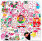 Flamingo Sticker,50 Stück Süße Aufkleber Set Wasserfeste Vinyl Aufkleber für Skateboard Laptop Koffer Helm Motorrad Auto Fahrrad Handy,Geeignet für Erwachsene Kinder