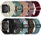 chinbersky 10 Stück Elastisches Nylon Loop Armband Kompatibel mit Apple Watch Armband 40mm 41mm 38mm,Stoff Verstellbares Dehnbare Sport Ersatzarmband für iWatch Ultra Series 10/9/8/7/6/5/4/3/2/1/SE