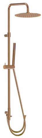 Essebagno Luisa II colonne de douche cuivre brossé sans mitigeur