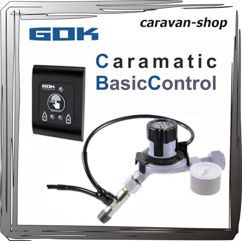 GOK Caramatic Basic Control für Zweiflaschenanlage Komplettset Caravan Boot