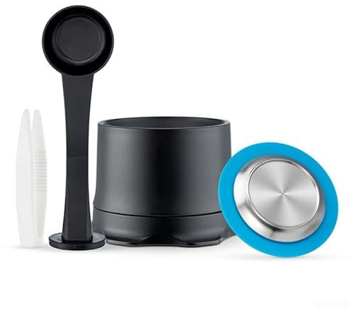 Capsule per macchina da caffè in acciaio , filtro in polvere riutilizzabile, facile da pulire (1 set)