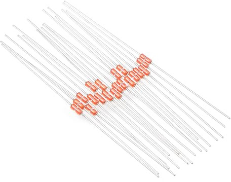 QUARKZMAN x 20 Stück 10K Ohm NTC Thermistors Widerstände für Klimaanlagen | Glasversiegelte Temperatursensoren Koeffizient Thermistoren