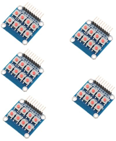 5PCS Micro switch 2X4 matrix keyboard 8-bit independent buttons microcontroller external expansion keyboard module