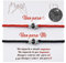 SUNSH Paar Armband,Paar Beziehungs Armband,Fern Liebes Armband,Ich Liebe Dich 100 Sprache Projektion Armband,Geschenk Für Freund/Freundin/Ehefrau/Ehemann/Paar,Valentinstag/Geburtstag-Schwarz&Rot
