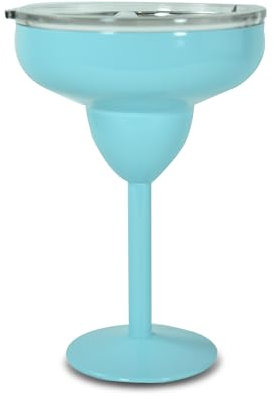 AGH Bicchieri da Martini in acciaio inox con coperchio, bicchieri da margarita da 350 ml, bicchiere da vino a doppia parete, bicchieri da cocktail per feste, vacanze, picnic, piscina, spiaggia e patio