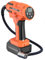 Shkalacar Kabelloser Luftkompressor, 21V 7500mAh Akku Kompressor mit schnelles Aufpumpen/automatisches Laden und Stoppen, voreingestellter Reifendruck, Reifenfüller für Auto, Motorrad, Fahrrad(Orange)