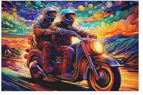 Motorrad Holzpuzzle 1000 Teile Klassische Puzzles Erwachsene Kinder Puzzle DIY Kit Holzspielzeug Einzigartiges Geschenk Moderne Wohnkultur (75×50cm)