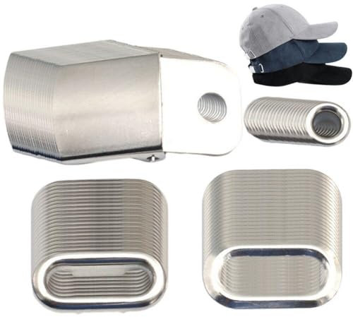 Glixoft 20 Sets Hutkappe Schnalle Kappe Snapback Metall Verstellbare Schnalle Ösen Ersatzreparatur Für Baseballkappe Schirmmütze 18 Mm
