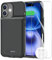 Juice Box Battery Case for iPhone 16 Plus, 8500mAh Ultra-Slim Lightweight 15W Fast Charging Rechargeable Anti-Fall TPU Case (6.7) Black