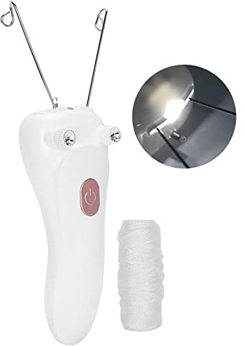 Yanmis Einfädler-Haarentferner, Kabelloser Gesichtsepilierer Zur Physischen Enthaarung, Haarentfernung mit Seidenweicher Haut, Kinn und Lippen, mit USB-Aufladung, 500-mAh-Akku, (Rosa)