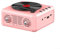 Feegow Vintage-Lautsprecher, Retro-FM-Radio, CD-Player, tragbares FM-Radio und Lautsprecher für Musikbegeisterte unterwegs, 5 Stunden Spielzeit, für Zuhause und draußen (Rosa)
