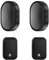MOKLYF Doorbell Self-Powered, IP44 Waterproof Door Bell Kit with 2 Push Button 2 Receivers Plug in Electric Door Bell 36 Ringtones 4 Volume,silver (Black