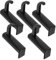 HOMOCONO 5pcs Headphone Hanger Stand for Desk Monitor Riser No Punch Required Easy Adhesive Sticker Install for Pc Gaming
