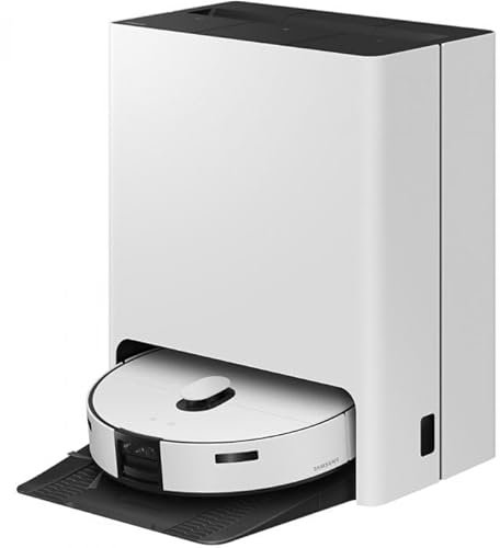 Samsung VR7MD97714G/GE Robot Aspirateur LiDAR, 4 niveaux de puissance, 180 minutes d'exécution, affichage LED, contrôle vocal, gris satiné