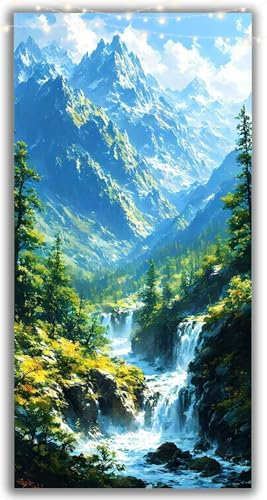 Diamond Painting Erwachsene Kunst, Berg Diamond Painting XXL 180x90CM Basteln Erwachsene Kinder Diamant Malerei Set, DIY Mosaikherstellung, 5D Crystal Strass Stickerei Sets Wand Deko Aesthetic Y2-1061