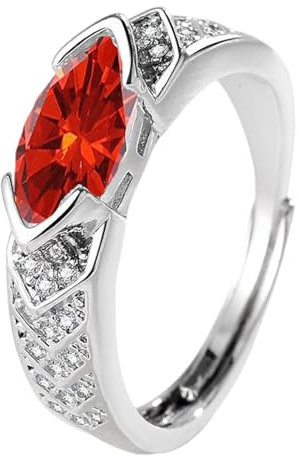 KEXIAO Bague réglable en moissanites avec diamants décoratifs pour femmes tendance pour promouvoir des styles élégants et des tenues d'humeur