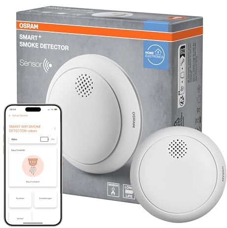 OSRAM 4099854418105 White Smart+ WiFi Smoke Detector
