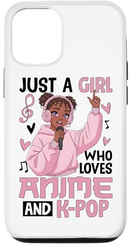 Just A Girl Who Loves Anime And K-Pop Melanin Girl Case for iPhone 12/12 Pro