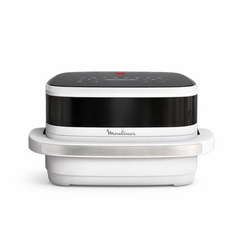 Moulinex - Easy Fry XL Surface et Pizza Air Fryer YY5876FB - 4 L - Blanc | Air fryer double resistance pour cuire 1kg de frites ou pizzas 27 cm - Design compact pour 4 personnes